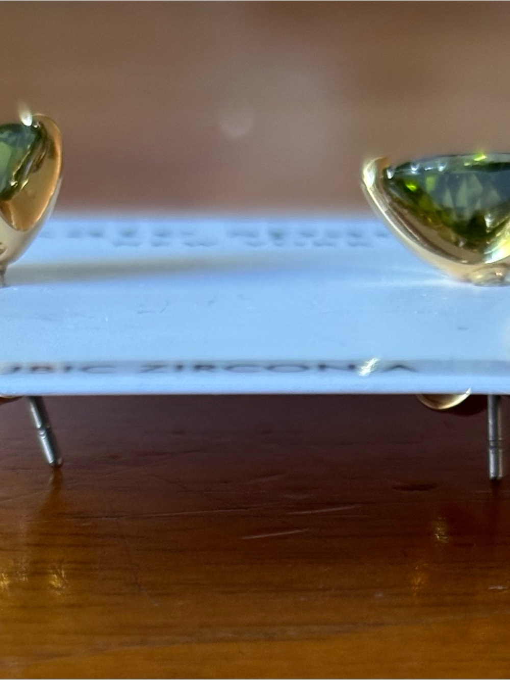 kate spade Gold Peridot Stud Earrings - Picture 2 of 3